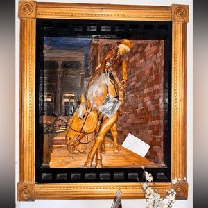 3D Carved Wood Wall Art